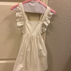 White flower girl dress. Beach/boho style